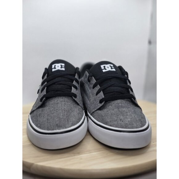 DC Mens Anvil TX SE Canvas Sneaker Black Dark Grey White ADYS300036 Size 11 - Picture 2 of 7